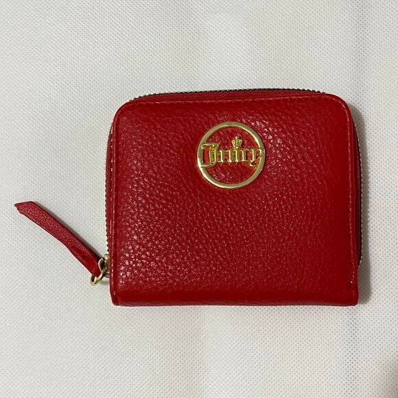Juicy Couture Handbags - NWOT Red Juicy Couture Faux Leather Wallet Snap Closure and Zip Change Pocket